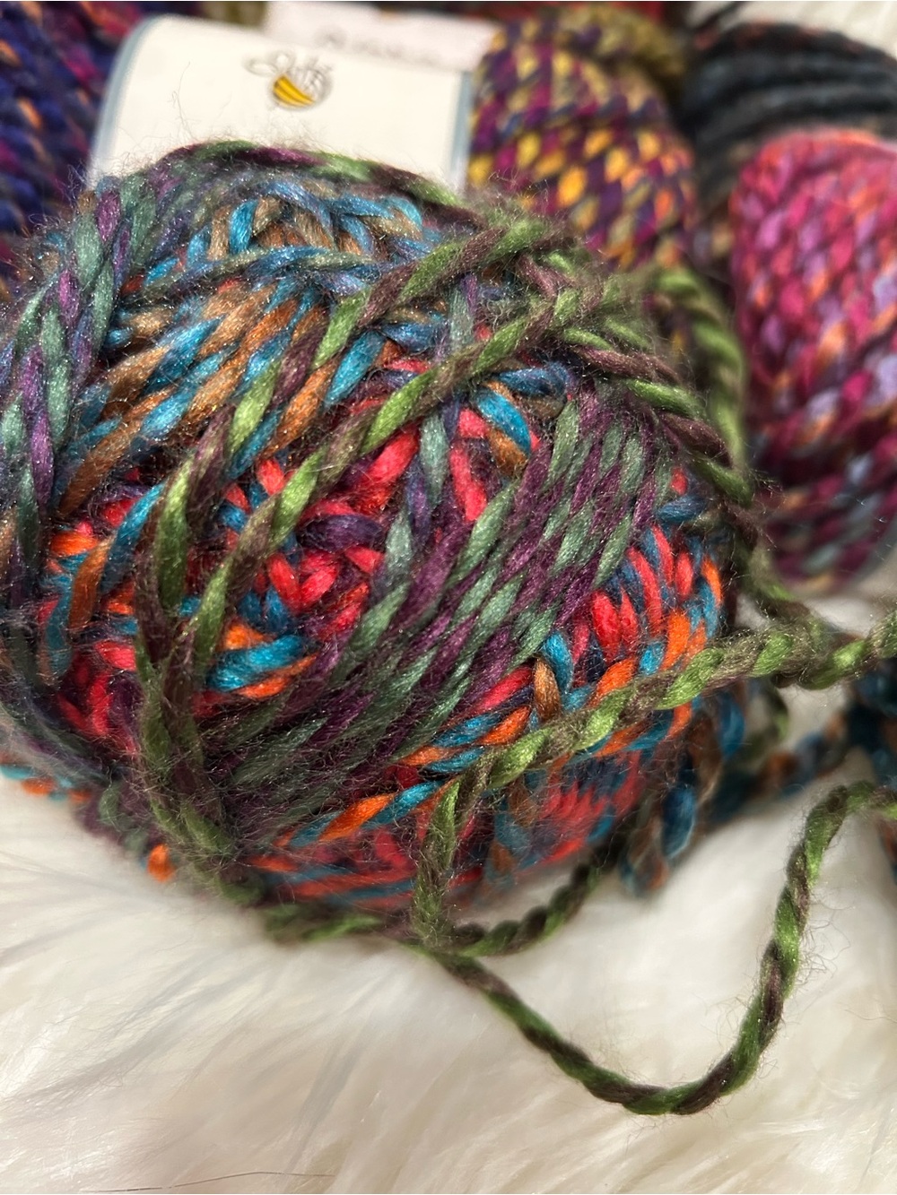 Multicolor Bulky Yarn Collection - Assorted Jewel Tones - Picture 2 of 11